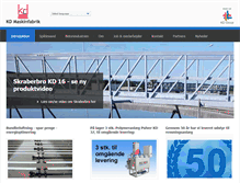 Tablet Screenshot of kd-group.dk